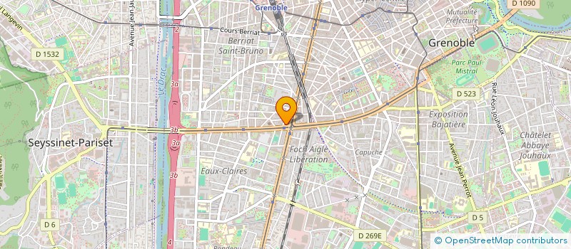 localisation de l'entreprise SCI L'OCCLUSALE à GRENOBLE