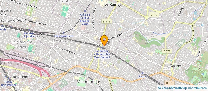 localisation de l'entreprise SCI L'OCEAN à LE RAINCY
