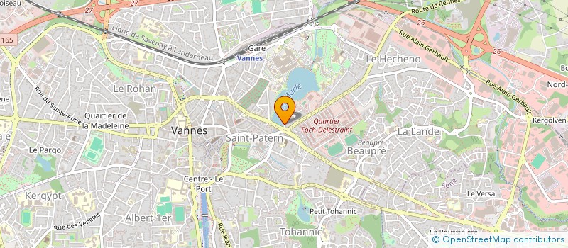 localisation de l'entreprise SCI L OCEAN à VANNES