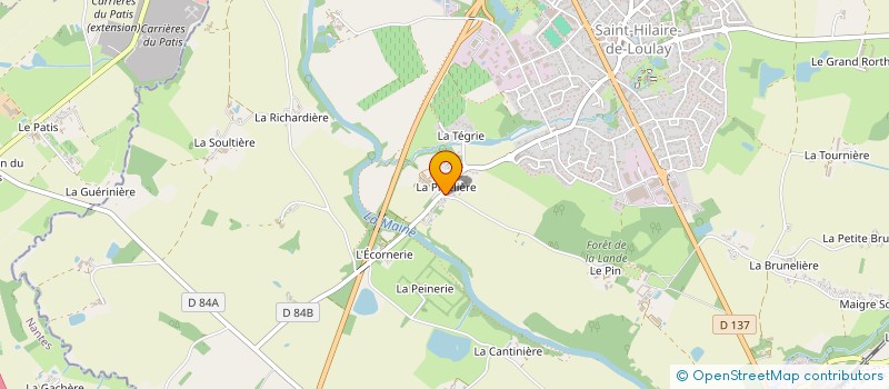 localisation de l'entreprise SCI L'OCEAN à MONTAIGU-VENDEE