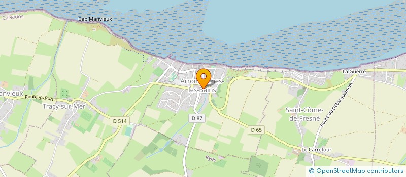 localisation de l'entreprise SCI L'OCEAN  ARROMANCHES-LES-BAINS