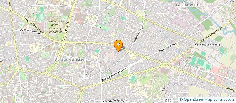 localisation de l'entreprise SCI L'OCEANE à PAU