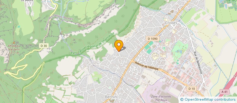 localisation de l'entreprise SCI L'OCEANE  CROLLES