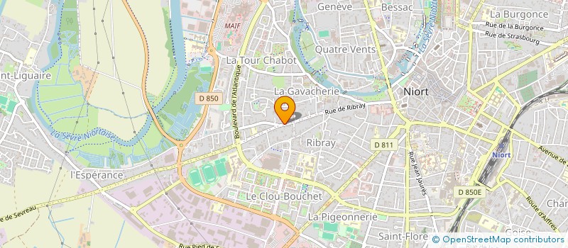 localisation de l'entreprise SCI L'OCTROI DE LA POINTE DE RIBRAY à NIORT