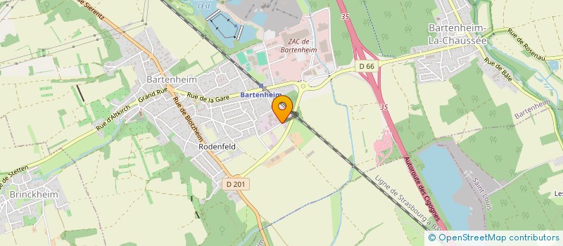 localisation de l'entreprise SCI L'ODYSEE  BARTENHEIM