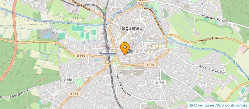 localisation de l'entreprise SCI L ODYSSEE  HAGUENAU