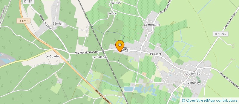 localisation de l'entreprise SCI L'ODYSSEE  QUEYRAC