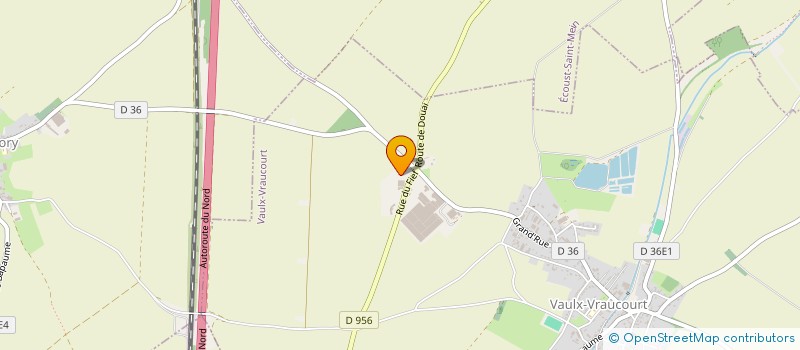 localisation de l'entreprise SCI L'ODYSSEE DU PARC  VAULX-VRAUCOURT