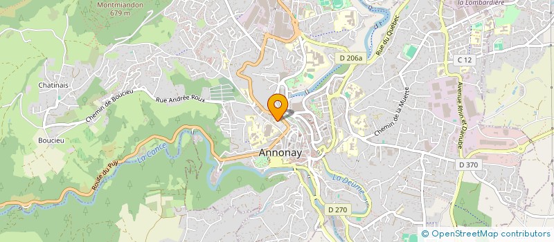 localisation de l'entreprise SCI L'OGELIERE à ANNONAY
