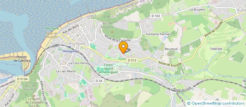 localisation de l'entreprise SCI L'OIE SAUVAGE  HOULGATE