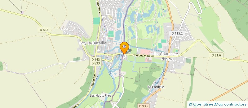 localisation de l'entreprise SCI L OISEAU à LA CHAUSSEE-D'IVRY