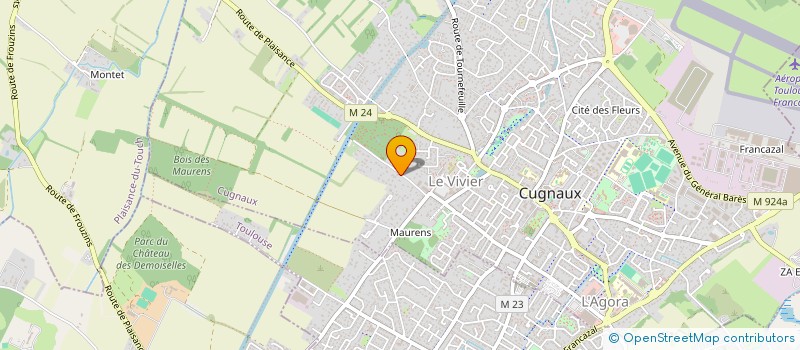 localisation de l'entreprise SCI L'OISEAU BLANC  CUGNAUX