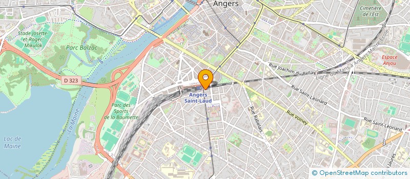 localisation de l'entreprise SCI L OISEAU BLEU à ANGERS