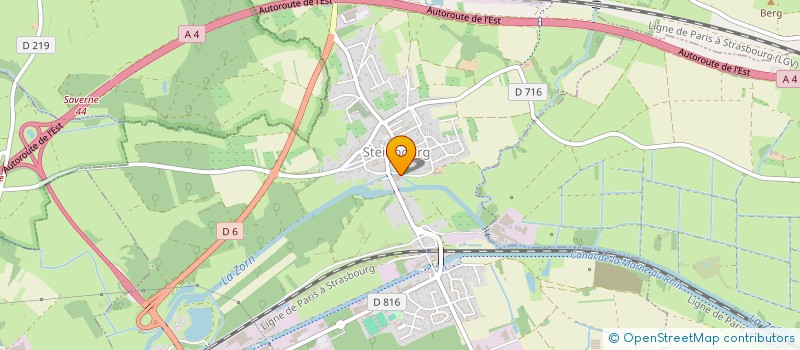 localisation de l'entreprise SCI L'OISEAU BLEU  STEINBOURG