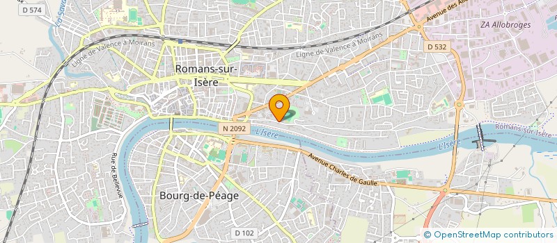 localisation de l'entreprise SCI L OISEAU DE PARADIS  ROMANS-SUR-ISERE