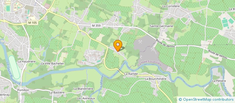 localisation de l'entreprise SCI L'OISELINIERE  VERTOU