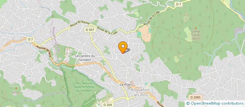 localisation de l'entreprise SCI L'OLIVADE  ROQUEFORT-LES-PINS