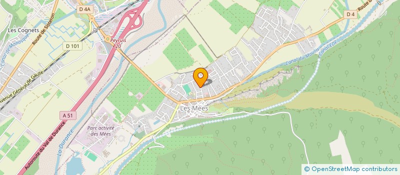 localisation de l'entreprise SCI L OLIVERAIE à LES MEES