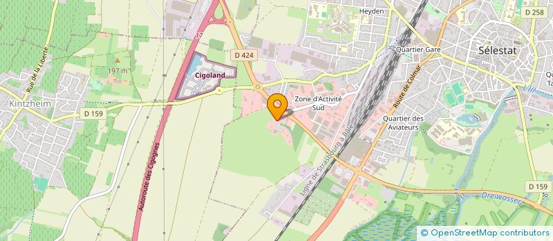 localisation de l'entreprise SCI L'OLIVERAIE  SELESTAT