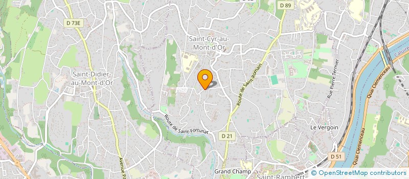 localisation de l'entreprise SCI L'OLIVERAIE  SAINT-CYR-AU-MONT-D'OR