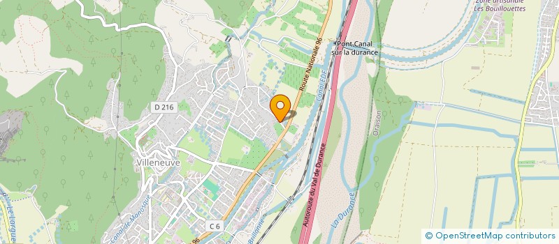 localisation de l'entreprise SCI L'OLIVETO  VILLENEUVE
