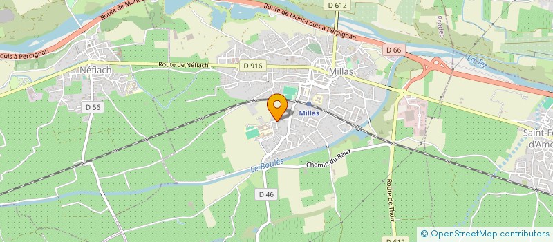 localisation de l'entreprise SCI L OLIVETTE  MILLAS