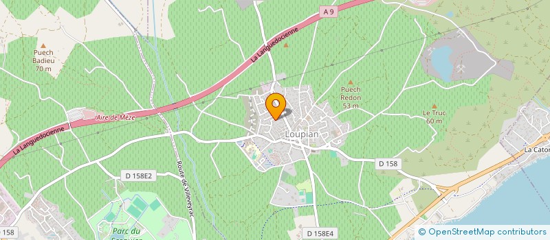 localisation de l'entreprise SCI L'OLIVIER à LOUPIAN