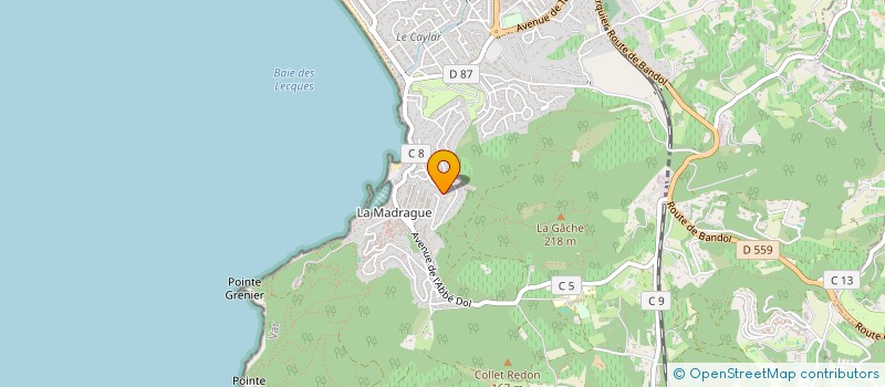 localisation de l'entreprise SCI L'OLIVIER à SAINT-CYR-SUR-MER