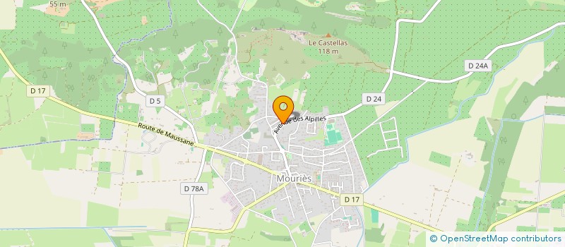 localisation de l'entreprise SCI L'OLIVIER  MOURIES