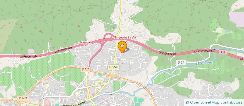 localisation de l'entreprise SCI  L'OLIVIER  BRIGNOLES