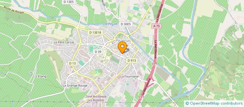 localisation de l'entreprise SCI L'OLIVIER  PEZENAS