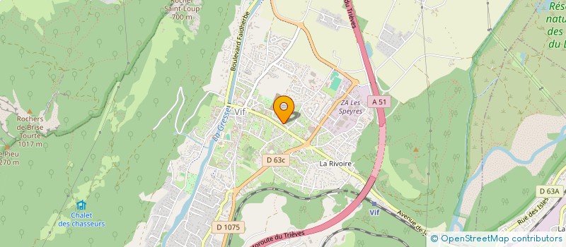 localisation de l'entreprise SCI L'OLIVIER  VIF