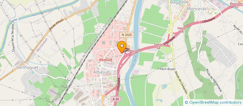 localisation de l'entreprise SCI L'OLIVIER  MONTAUBAN