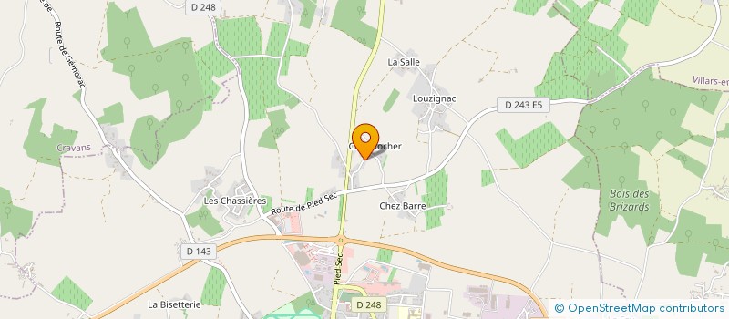 localisation de l'entreprise SCI L'OLIVIER  GEMOZAC