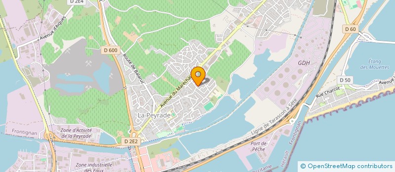 localisation de l'entreprise SCI L'OLIVIER à FRONTIGNAN