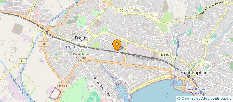 localisation de l'entreprise SCI L'OLIVIER à FREJUS
