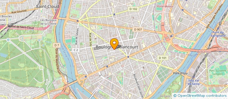 localisation de l'entreprise SCI L'OLIVIER à BOULOGNE-BILLANCOURT