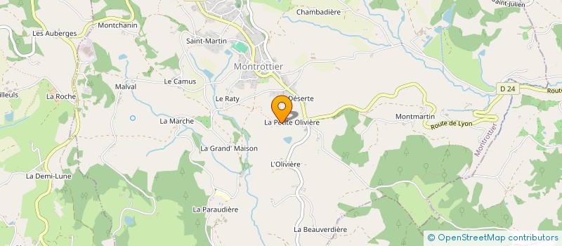 localisation de l'entreprise SCI L'OLIVIERE  MONTROTTIER