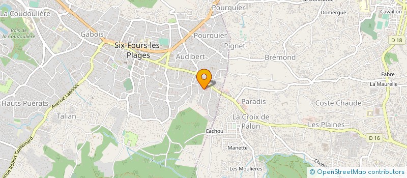 localisation de l'entreprise SCI L ONISSE à SIX-FOURS-LES-PLAGES