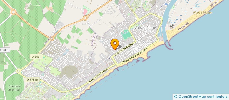 localisation de l'entreprise SCI L'OPHELIE  VALRAS-PLAGE