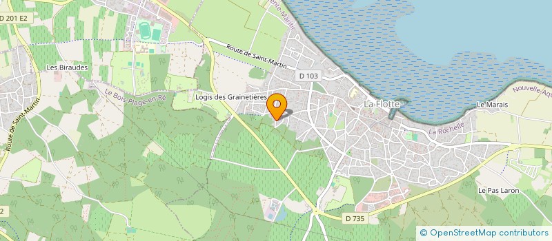 localisation de l'entreprise SCI L'ORANGE BLEUE  LA FLOTTE