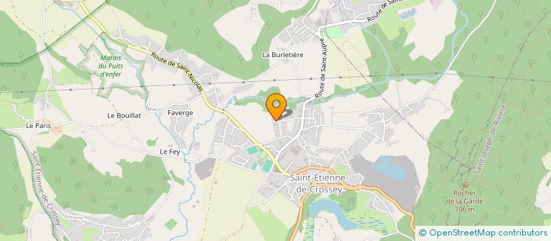 localisation de l'entreprise SCI L'ORANGE BLEUE  SAINT-ETIENNE-DE-CROSSEY