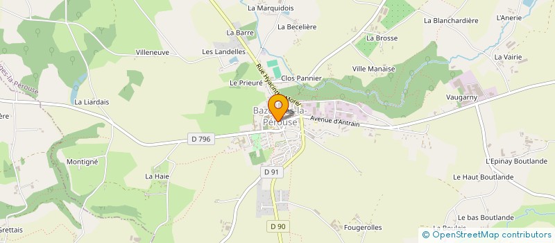 localisation de l'entreprise SCI L'ORANGE VERTE DE SYLDAVIE  BAZOUGES-LA-PEROUSE