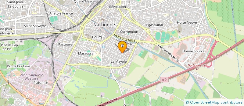localisation de l'entreprise SCI L'ORANGER à NARBONNE