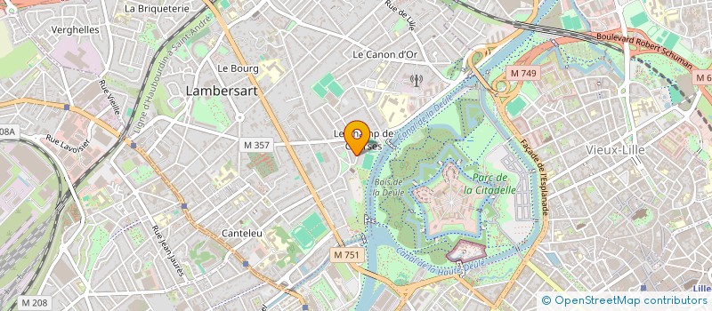 localisation de l'entreprise SCI L'ORANGER à LAMBERSART