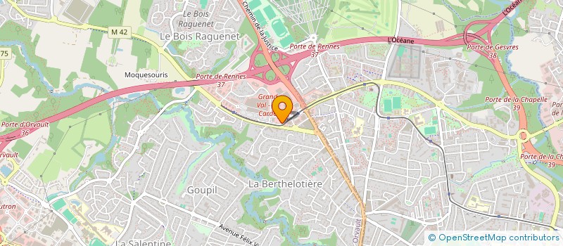 localisation de l'entreprise SCI L'ORANGERAIE à ORVAULT