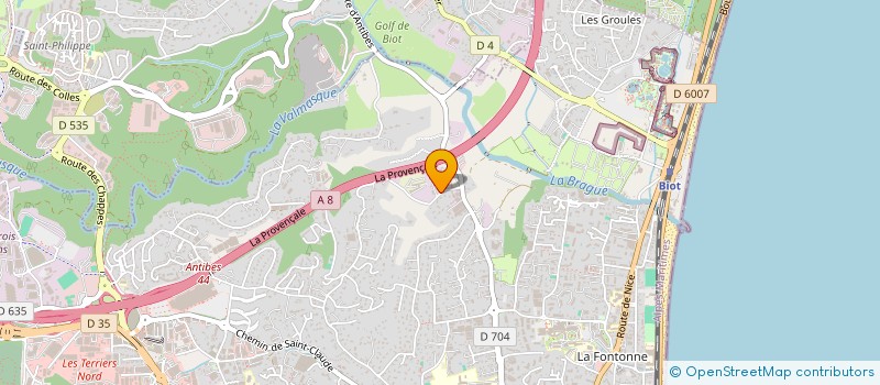 localisation de l'entreprise SCI L ORANGERIE à ANTIBES