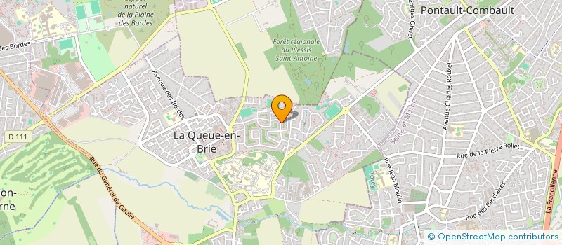 localisation de l'entreprise SCI L'ORANGERIE  LA QUEUE-EN-BRIE