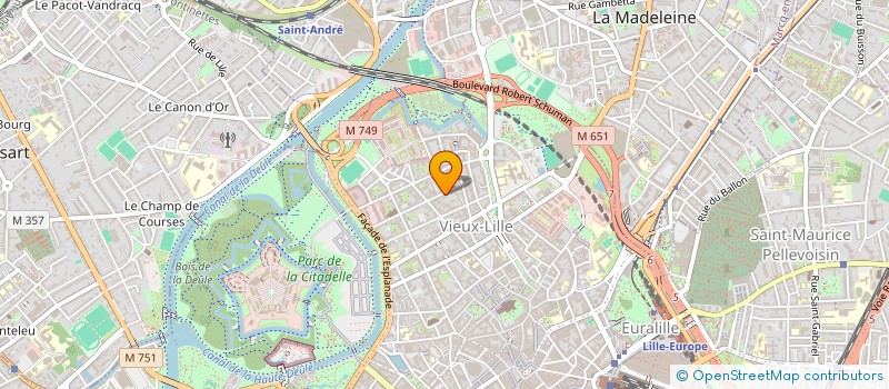 localisation de l'entreprise SCI L*ORANGERIE à LILLE