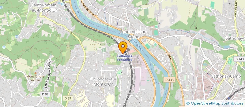 localisation de l'entreprise SCI L'ORANGERIE  COLLONGES-AU-MONT-D'OR
